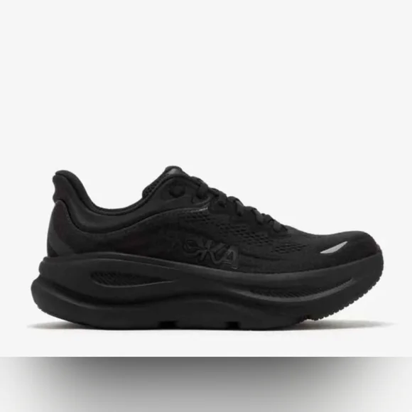 Size 10.5B - Women's HOKA BONDI 9 All Black - Picture 4 of 16